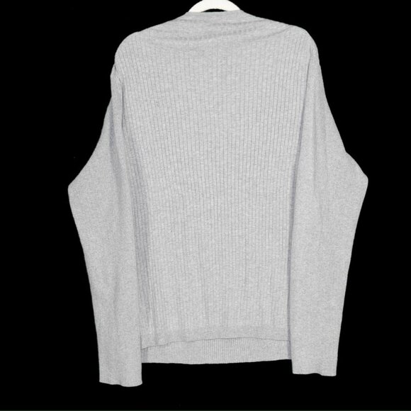 Calvin Klein Men's V-Neck Pullover Long Sleeve Sweater XL Light Grey - Picture 3 of 3